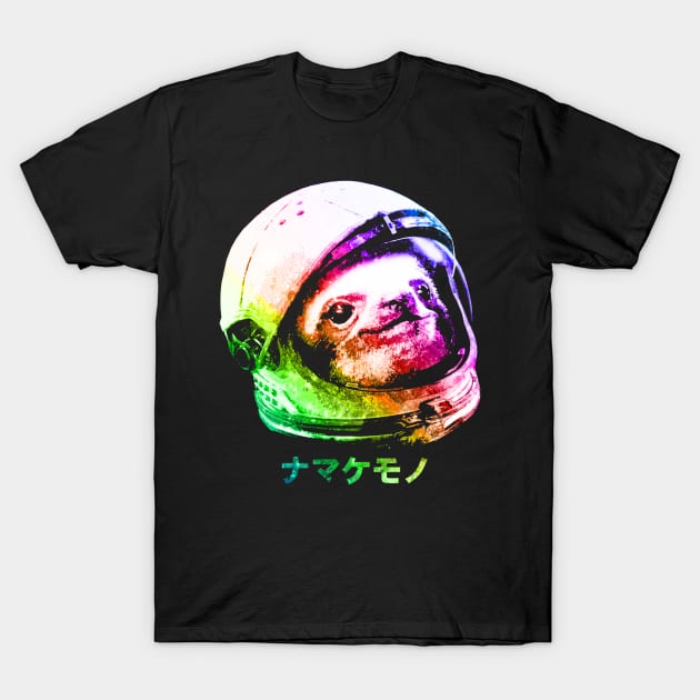 Astronaut Space Sloth T-Shirt by robotface